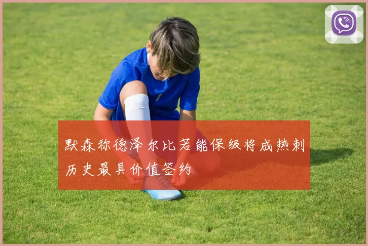 默森称德泽尔比若能保级将成热刺历史最具价值签约
